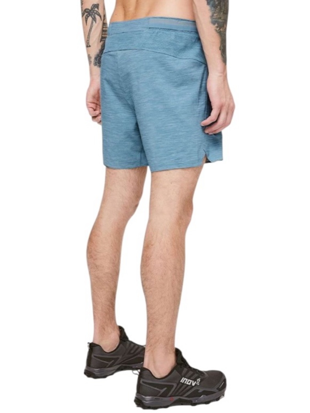 Lululemon Surge Short *Liner 6" Heather Allover Blue Cast Utility Blue Med - Picture 2 of 11
